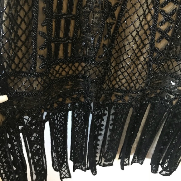 FLAPPER DRESS FROM UNIQUE VINTAGE ALL BEADED - Picture 4 of 6